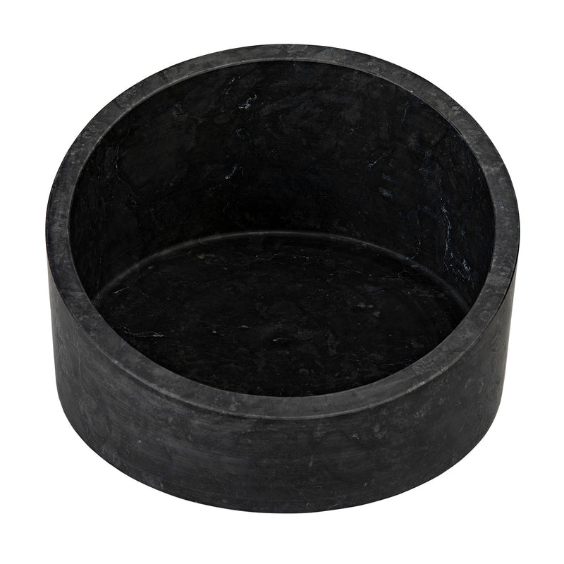 Noir Marshall Black Marble Bowl