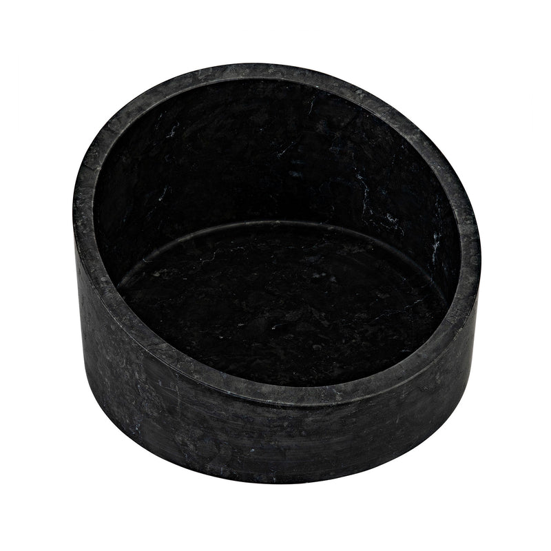 Noir Marshall Black Marble Bowl