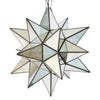 Worlds Away Star Antique Mirror Chandelier