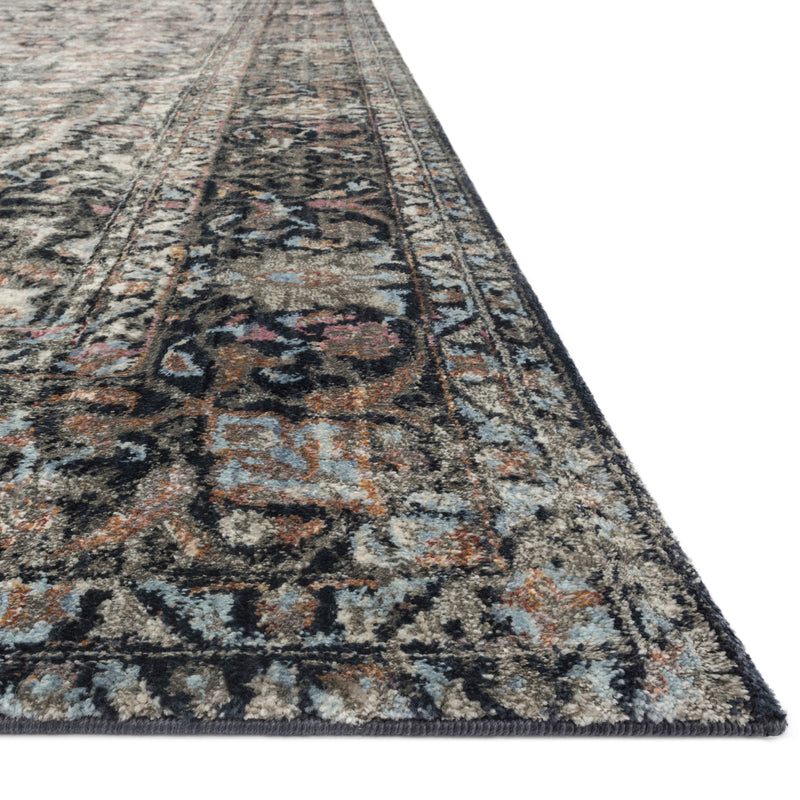 Loloi Anastasia Charcoal/Sunset Power Loomed Rug