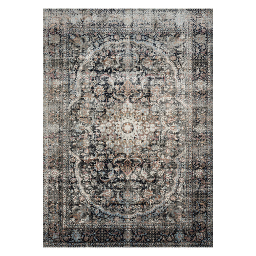 Loloi Anastasia Charcoal/Sunset Power Loomed Rug