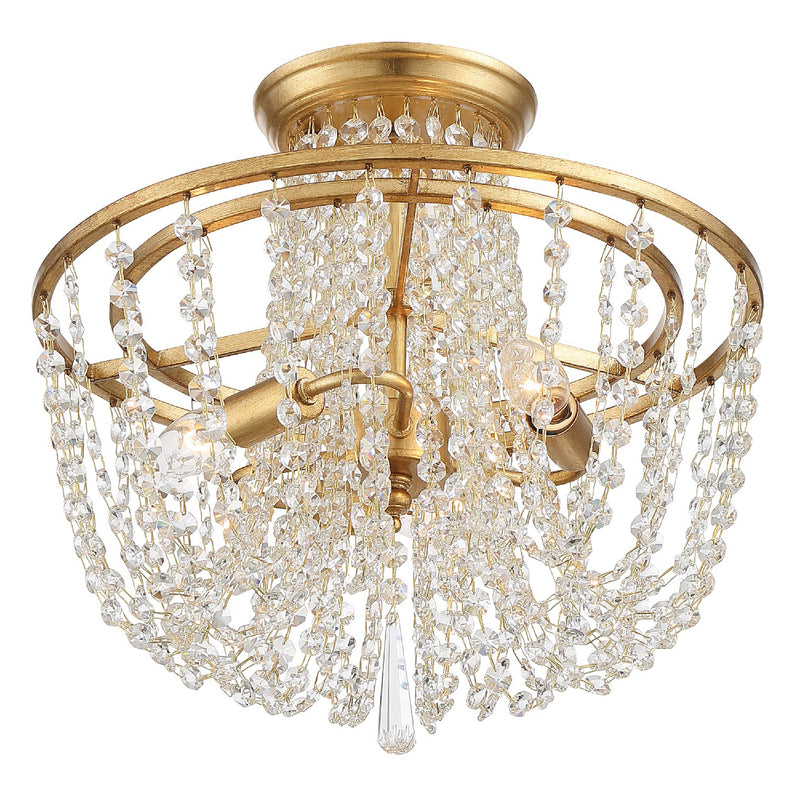 Crystorama Arcadia Semi Flush Ceiling Mount