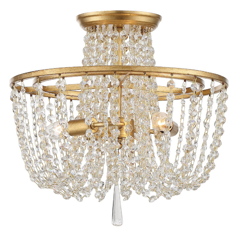 Crystorama Arcadia Semi Flush Ceiling Mount