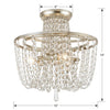 Crystorama Arcadia Semi Flush Ceiling Mount