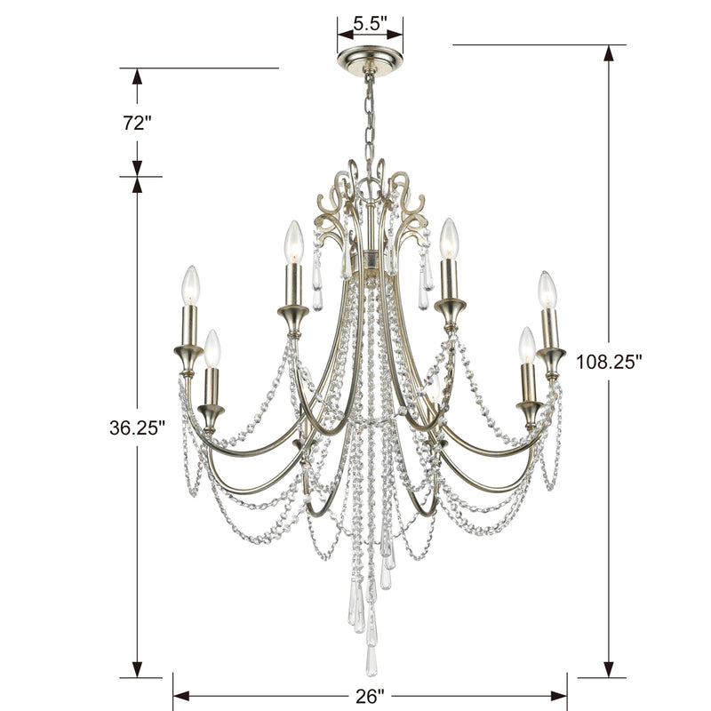 Crystorama Arcadia 8-Light Chandelier