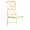 Worlds Away Ashton White Dining Chair - Final Sale