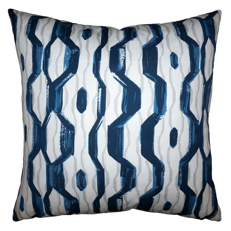 Square Feathers Akara Graphic Throw Pillow