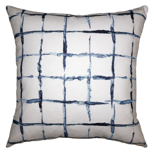 Square Feathers Akara Lattice Throw Pillow