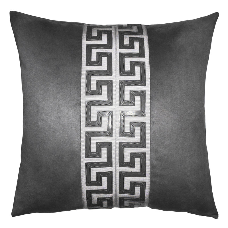 Square Feathers Alpine Suede Key Throw Pillow