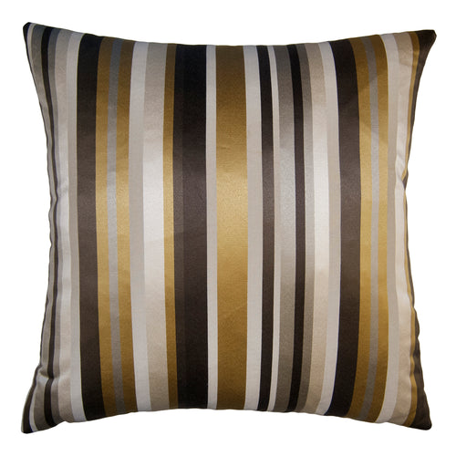 Square Feathers Autumn Stripe Throw Pillow