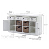 Beckton 4 Basket Sideboard