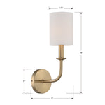 Crystorama Bailey 1-Light Wall Mount