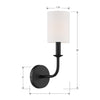 Crystorama Bailey 1-Light Wall Mount