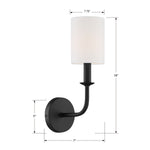 Crystorama Bailey 1-Light Wall Mount