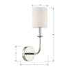 Crystorama Bailey 1-Light Wall Mount