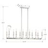 Crystorama Bailey Linear Chandelier