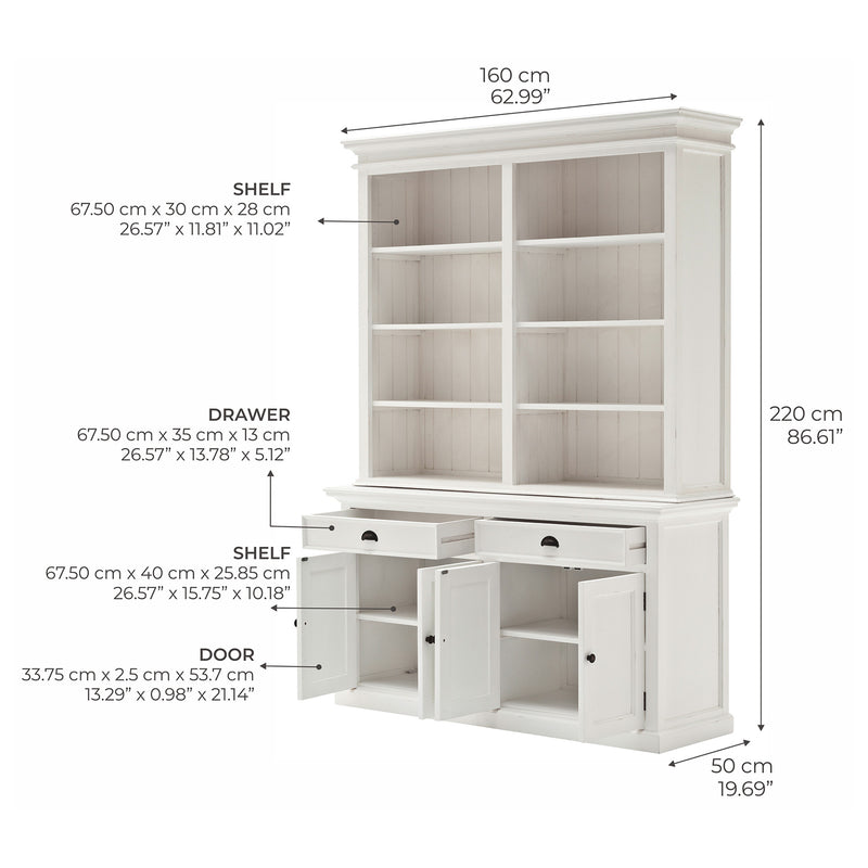 Beckton Bookcase Hutch