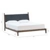 Union Home Cove Black Leather Bed