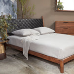 Union Home Cove Black Leather Bed