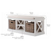 Beckton Basket Storage Bench