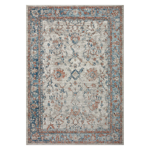 Loloi II Bianca Dove/Multi Power Loomed Rug