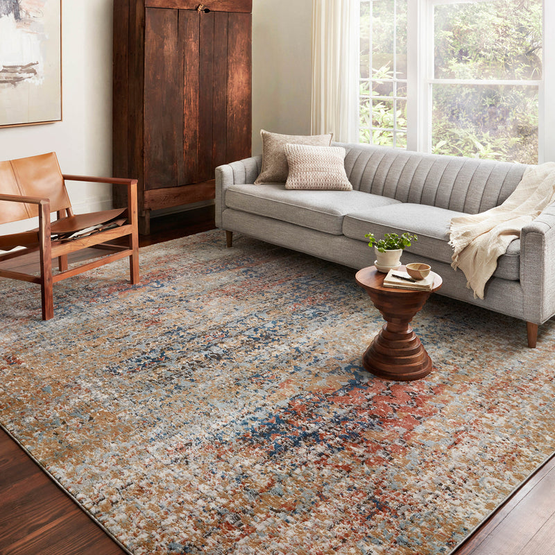 Loloi II Bianca Ocean/Spice Power Loomed Rug