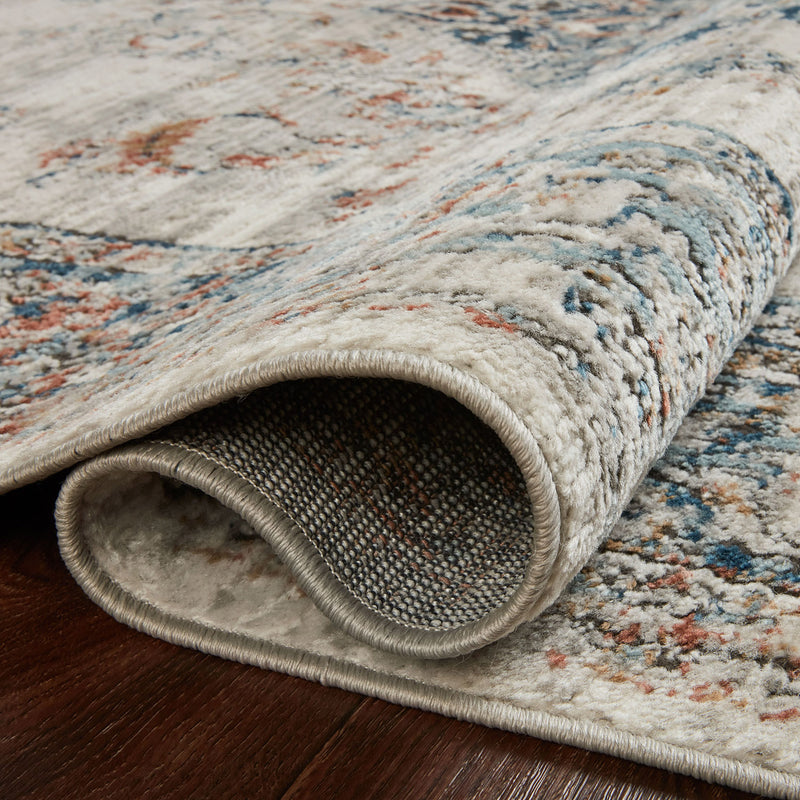 Loloi II Bianca Ivory/Ocean Power Loomed Rug