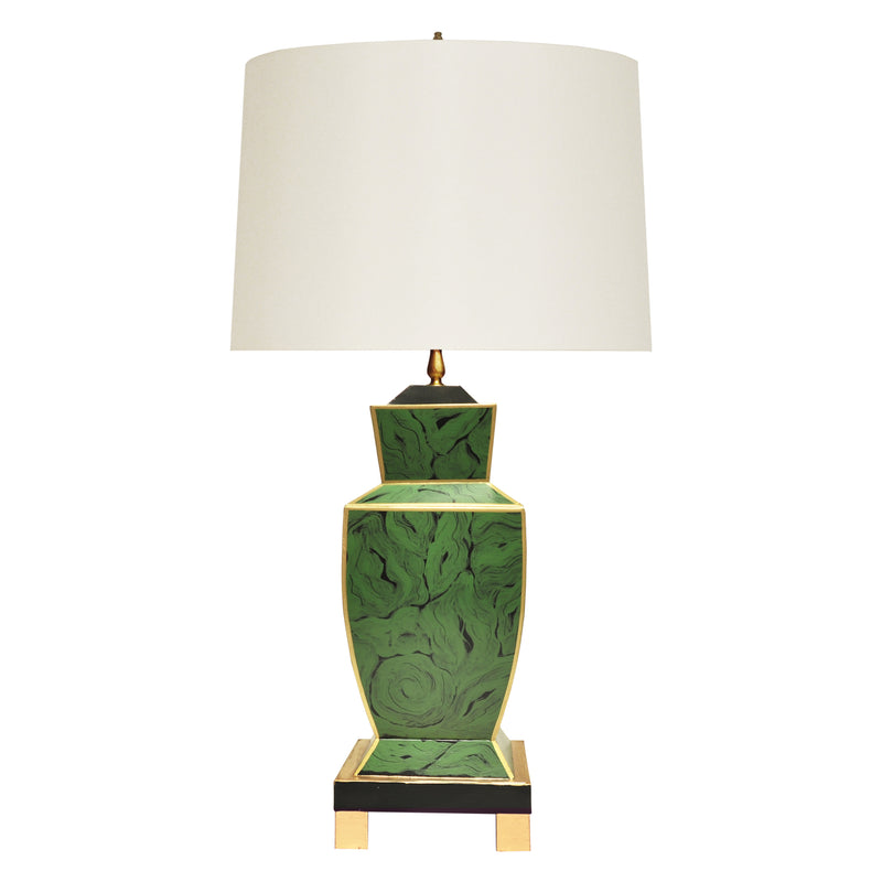 Worlds Away Bianca Malachite Table Lamp