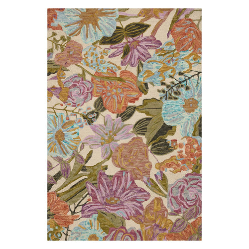 Loloi Belladonna Ivory/Multi Hooked Rug