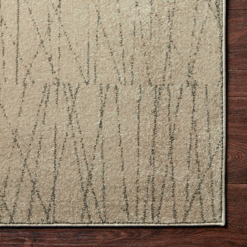 Loloi II Bowery Beige/Pepper Power Loomed Rug