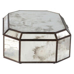 Worlds Away Antique Mirror Octagonal Box