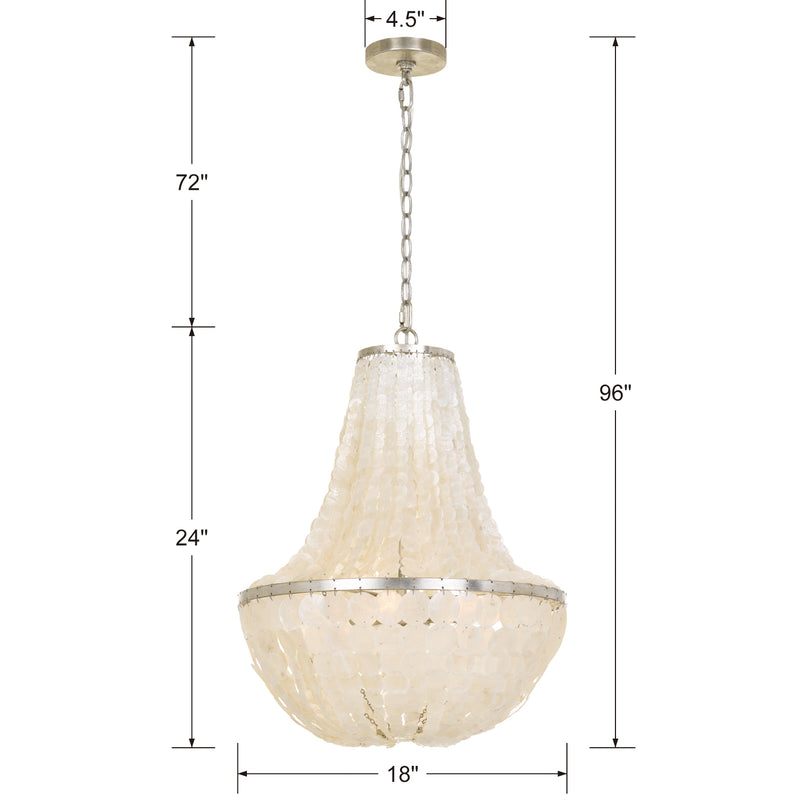 Crystorama Brielle 6-Light Chandelier