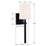 Crystorama Bromley 1-Light Wall Sconce