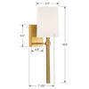 Crystorama Bromley 1-Light Wall Sconce