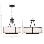 Crystorama Bryant Semi Flush Ceiling Mount