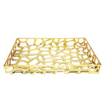 Worlds Away Byron Tray Gold Leaf - Final Sale