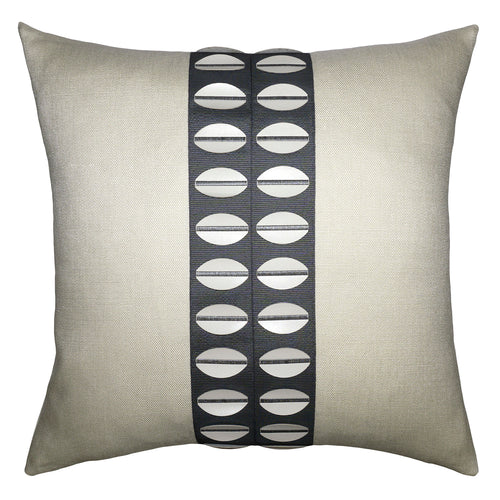 Square Feathers Baldwin Sandstone Linen Diamond Throw Pillow