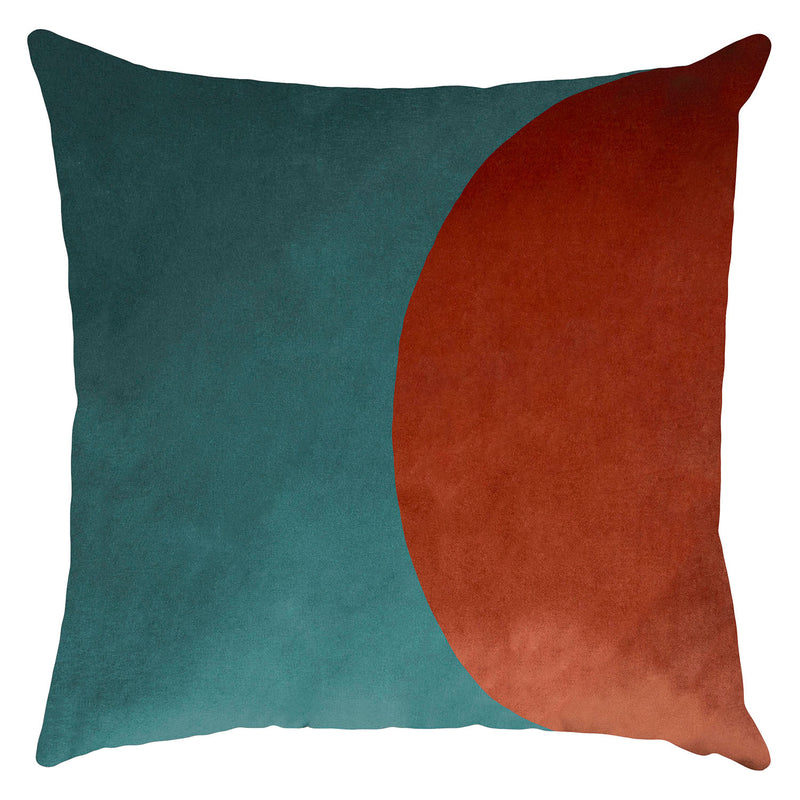 Square Feathers Bijou Atlantic Shrimp Throw Pillow