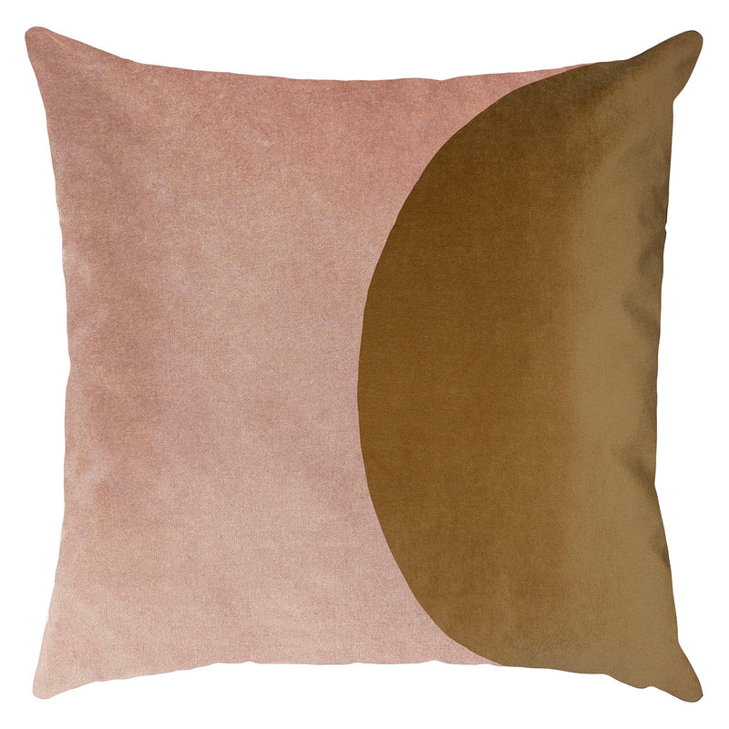 Square Feathers Bijou Rose Water Honey Throw Pillow