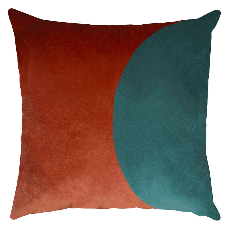 Square Feathers Bijou Shrimp Atlantic Throw Pillow