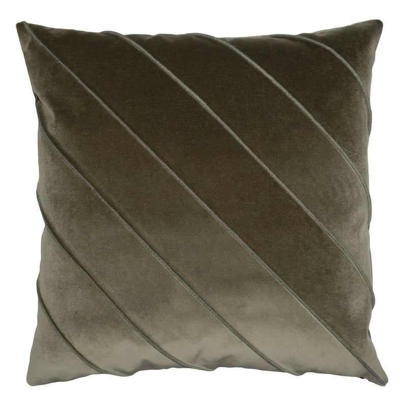 Square Feathers Briar Como Velvet Artichoke Throw Pillow