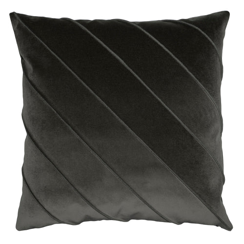 Square Feathers Briar Como Velvet Metal Throw Pillow