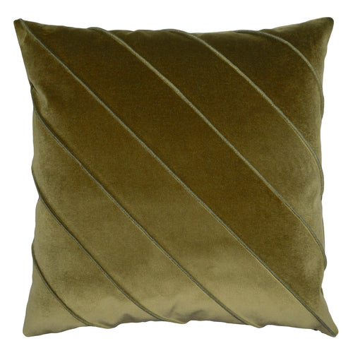 Square Feathers Briar Como Velvet Mustard Throw Pillow