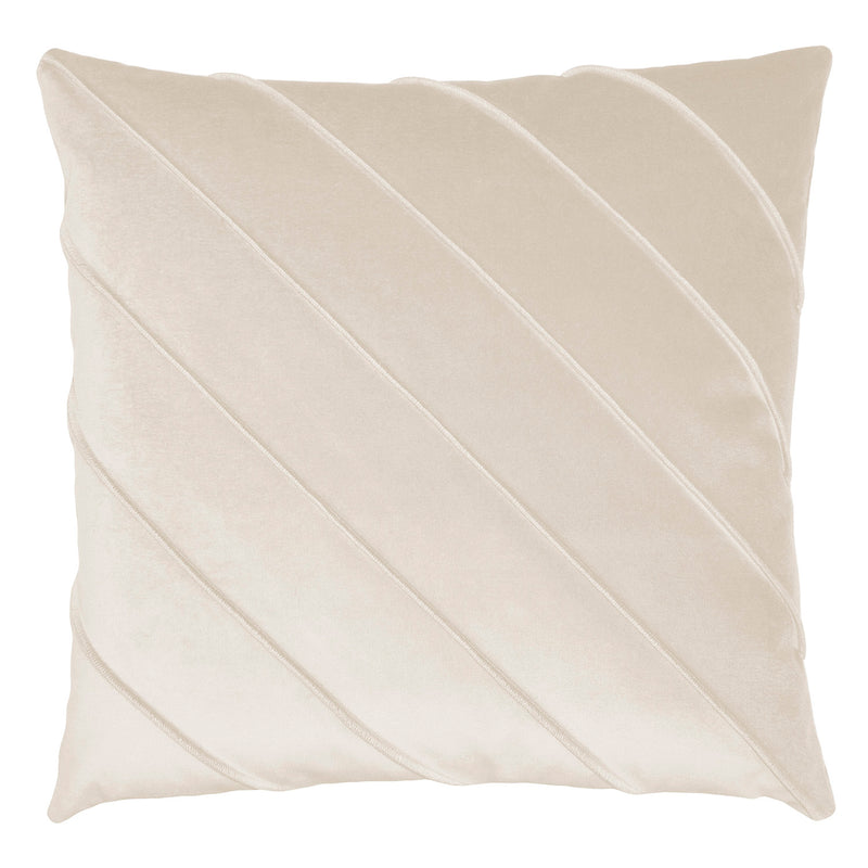 Square Feathers Briar Como Velvet Snow Throw Pillow