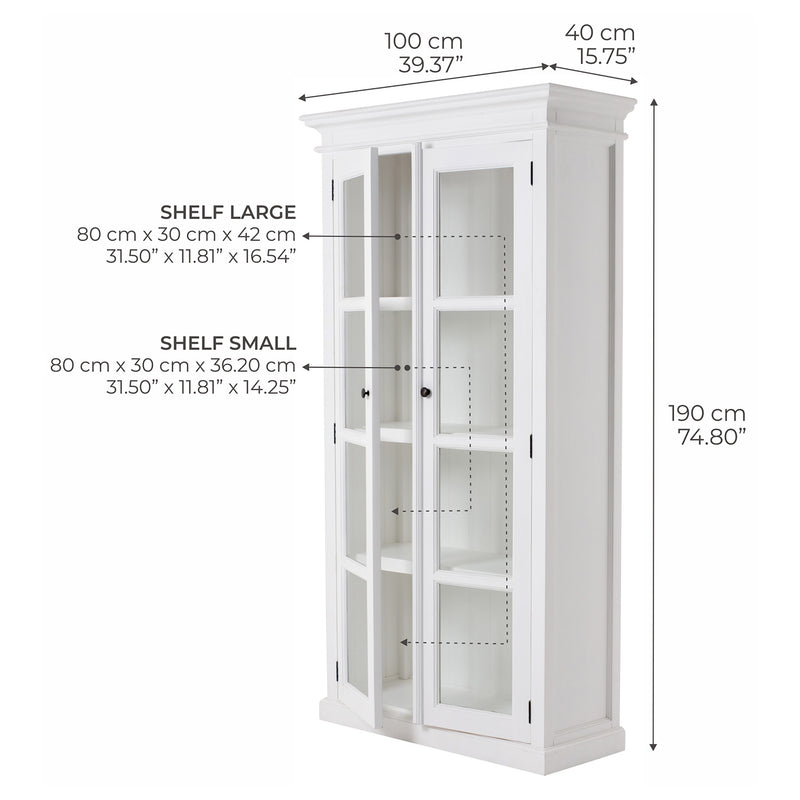 Beckton Double Vitrine Cabinet