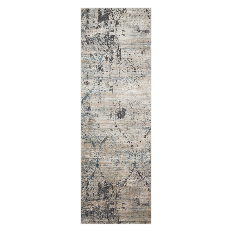 Loloi Cascade Taupe/Blue Power Loomed Rug