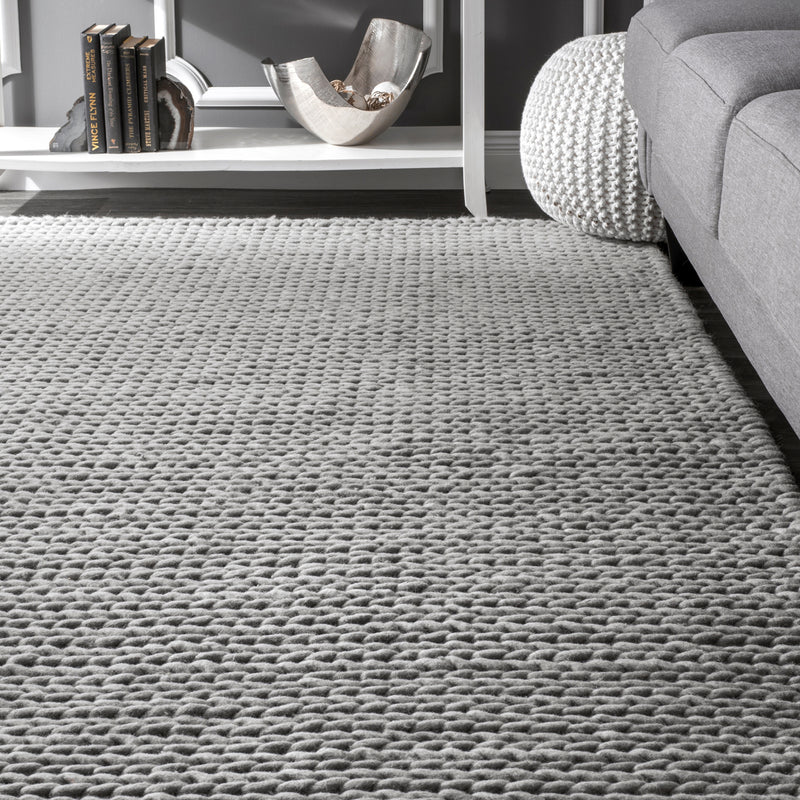 Chunky Cable Hand Woven Rug