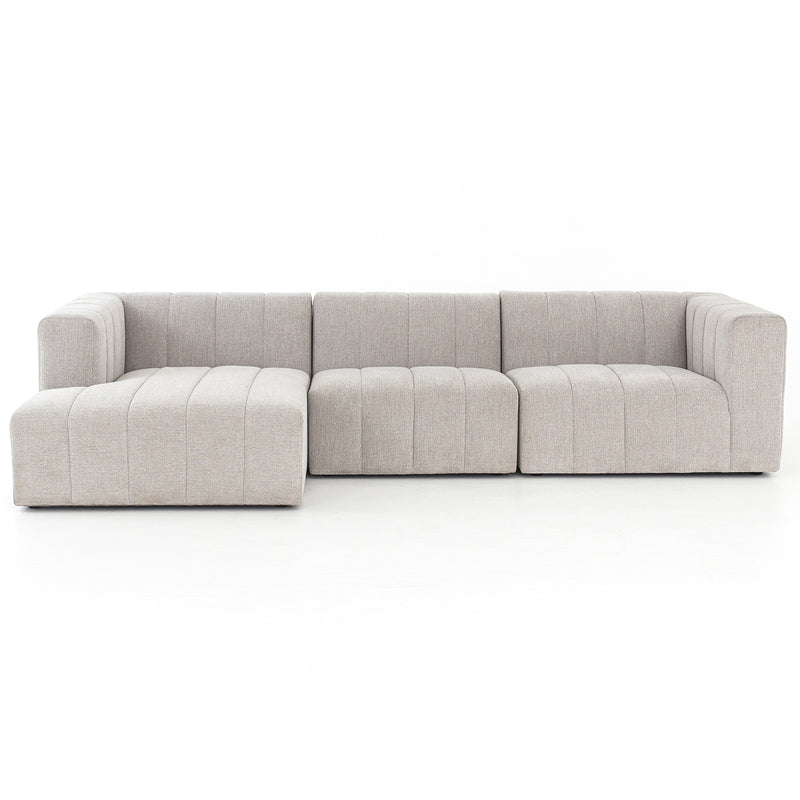 Four Hands Langham Channeled 3 Piece Sectional Sofa