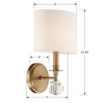 Crystorama Chimes Wall Sconce