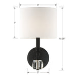 Crystorama Chimes Wall Sconce